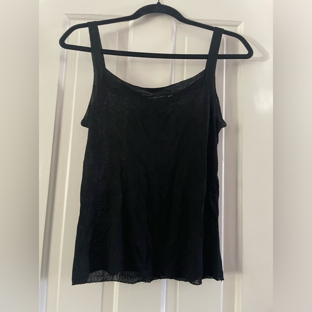 Black sheer tank